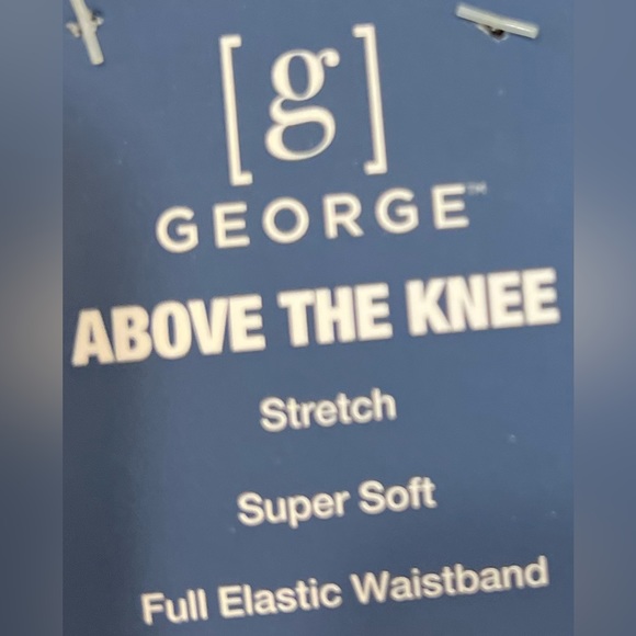 NWT - George Men's Black "Above The Knee" with Stretch Shorts-Sizes  M L  XL 2XL - Picture 4 of 6